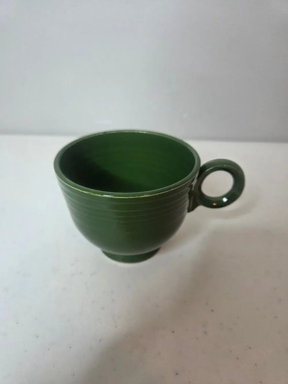 Fiestaware Medium Green Teacup Vintage Replacement Cup Retired Color